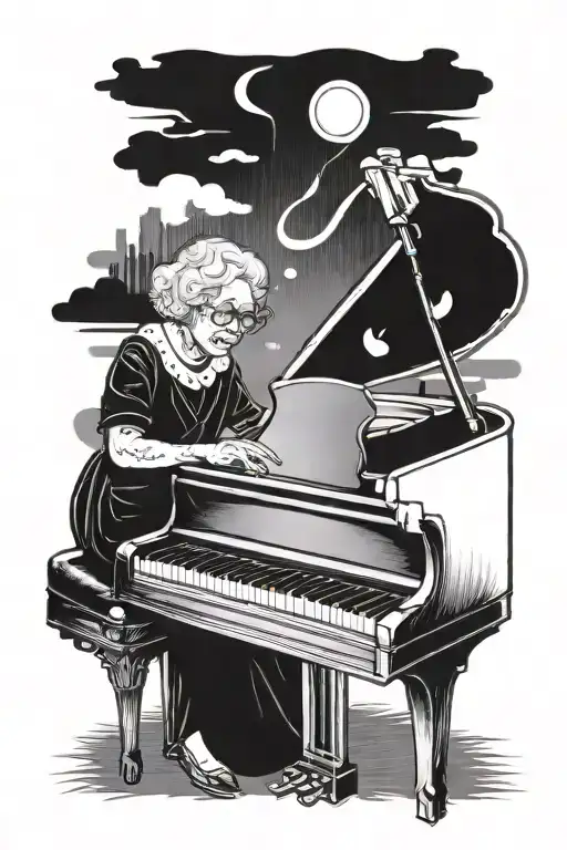 Grandma Who Loved To Play The Piano