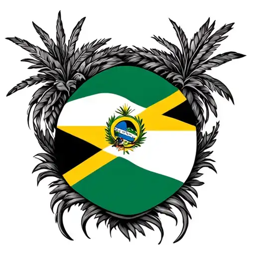 The Wors Carribean Soul With A Jamacian Flag As The Background