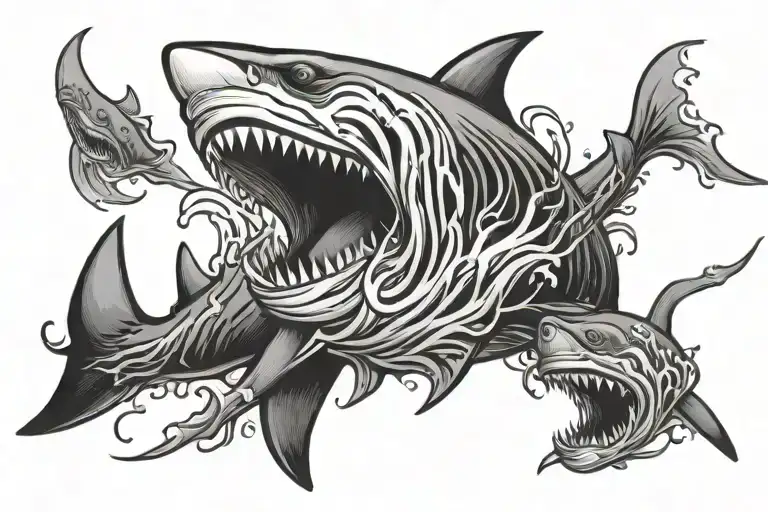 Shark Wave Forming The Shape