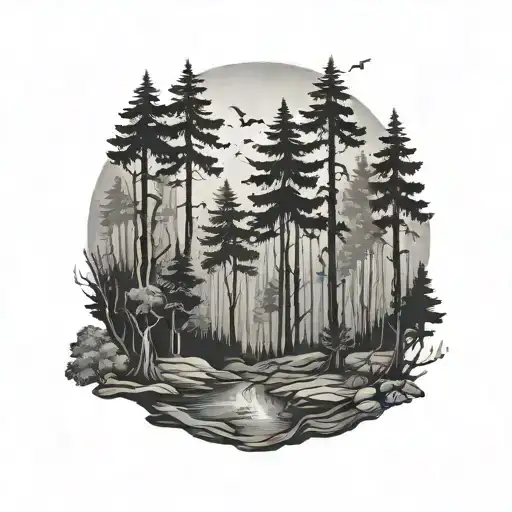 Dark And Depressing Forest