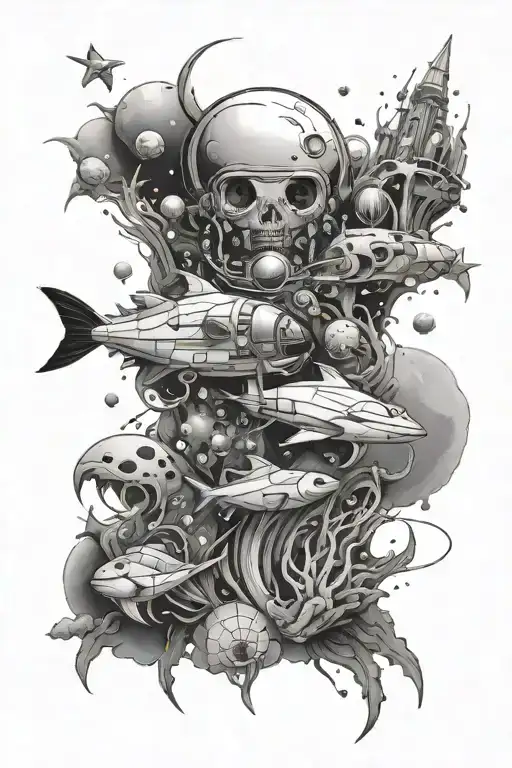 Space And Ocean Life