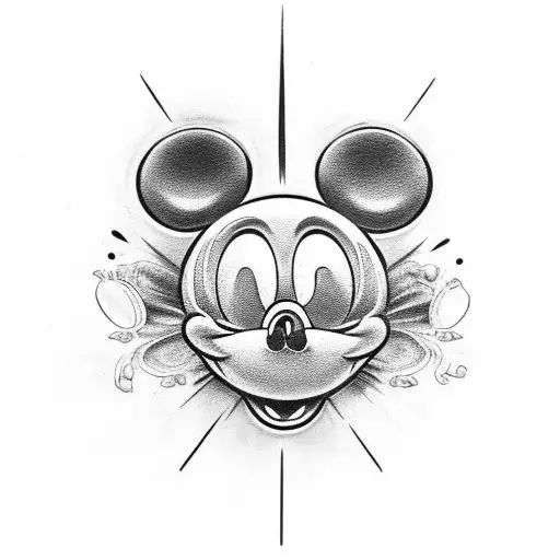 Micky Mouse Skull