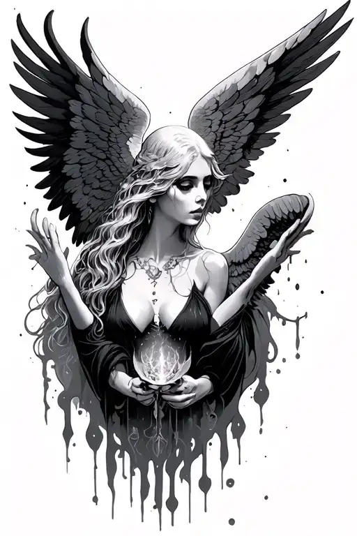 Ghotic Angel Watching