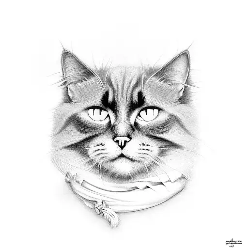 Black Cat Below Stars Hippie