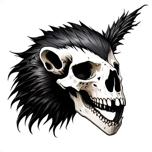 Woman Honeybadger Skull Flash