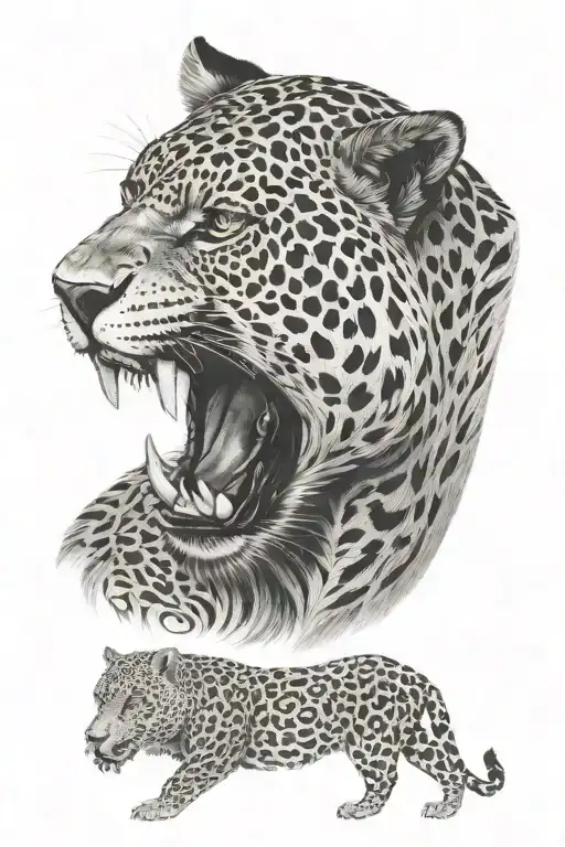 Bear Growling Jaguar