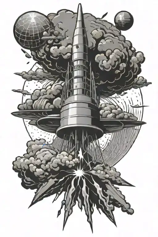Atomic Bomb With Space Above