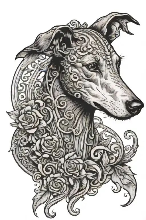 Italian Sicilian Heritge Greyhound Medusa Surrounded