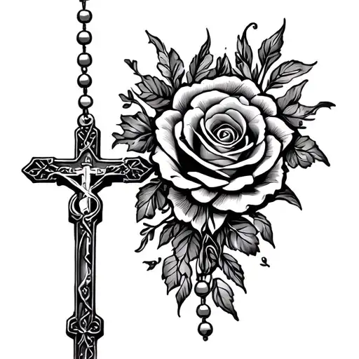Rosary On Fore Arm