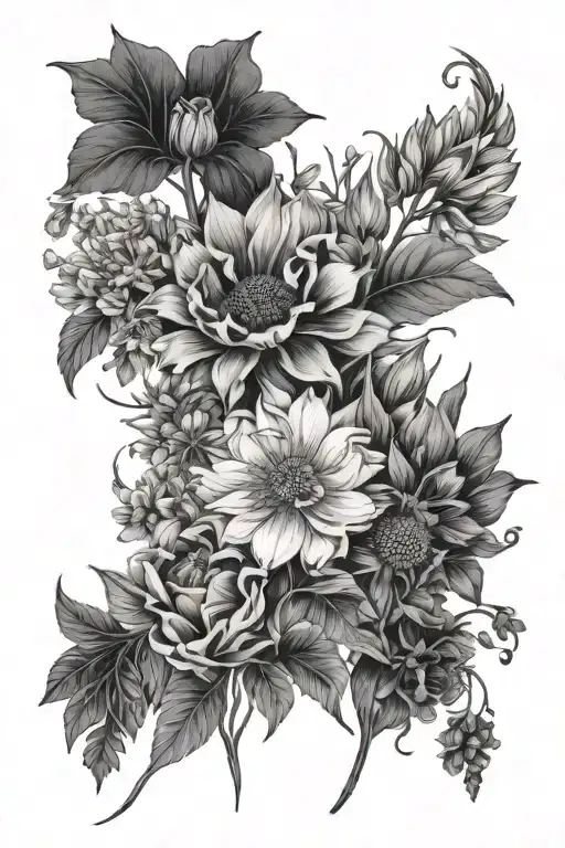 Many Different Wild Flowers Wrapped