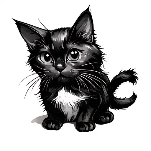 A Spooky Cute Inky Black Cat