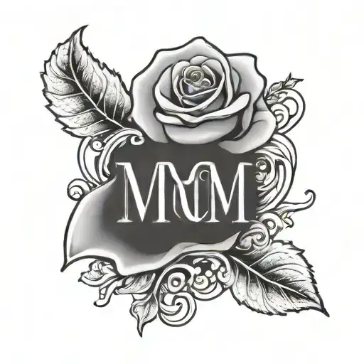 Word Mom And Number 143 In The Stem Of A Rose