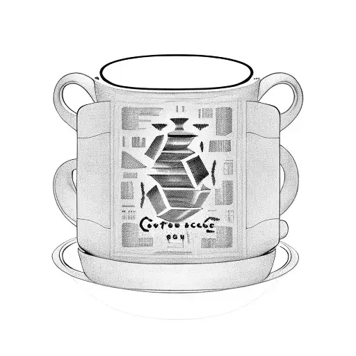 A Coffee Cup With A Hidden Software Code Design