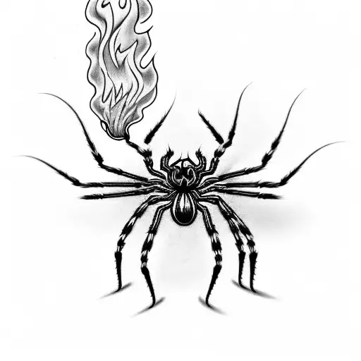 Spider On Fire