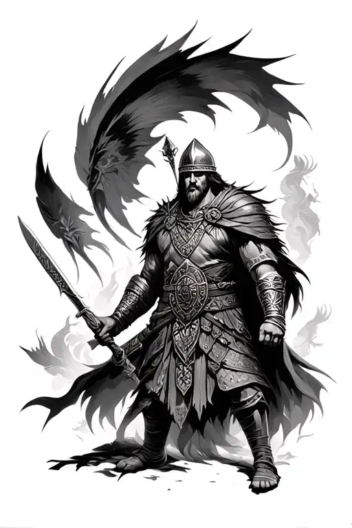 Ottoman Warrior Surrounded