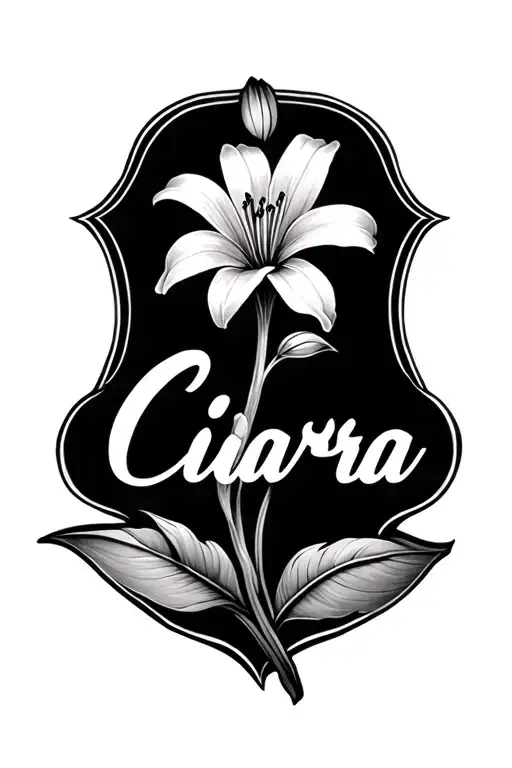 Lilly Flower Name Ciara