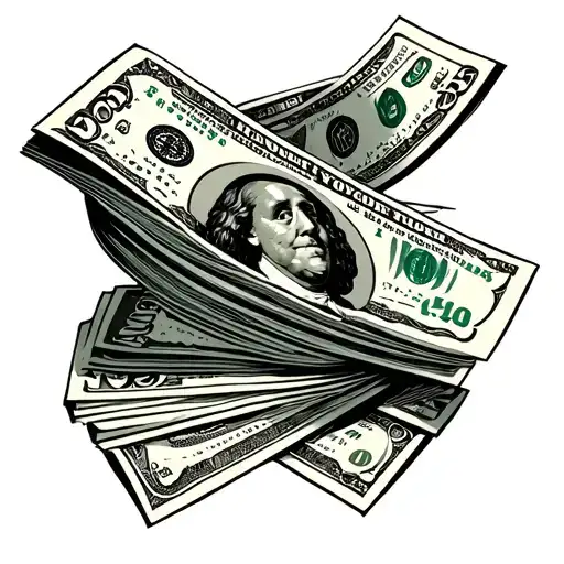 No Handouts Money Tattoo Design