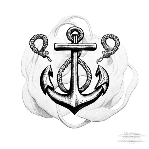 Anchor With Ropes