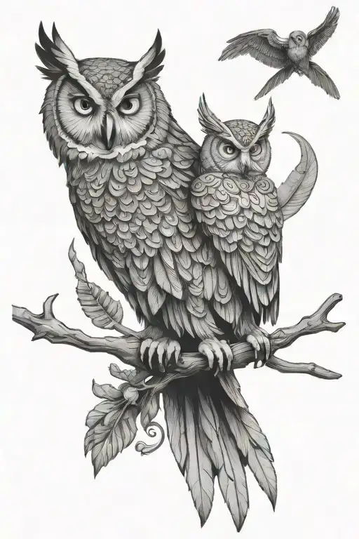 Giant Owl Rescues Athena Warrior