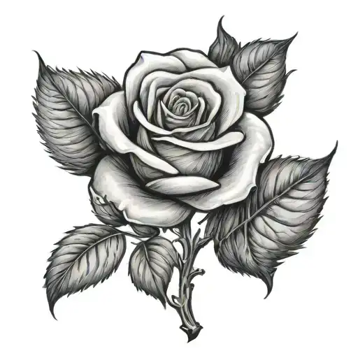 Rose With A Stem That Incorporates The Word Mom And The Number 143 In The Stem