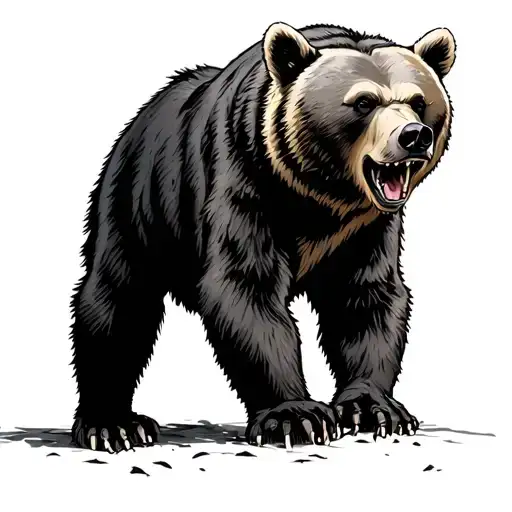 Ukraine Kozak Fighting Bear