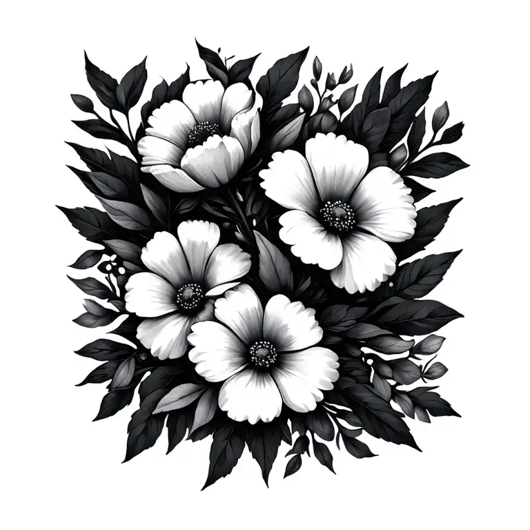 March Birth Flowers With Kids Names Incorporated