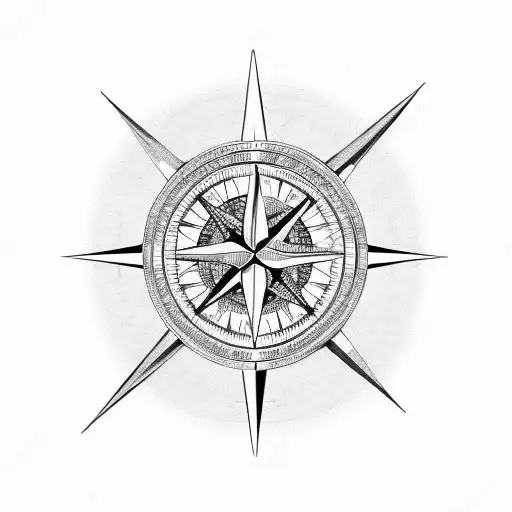 Compass With A Balance Scale