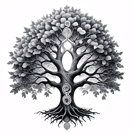 Life Tree And Triskele