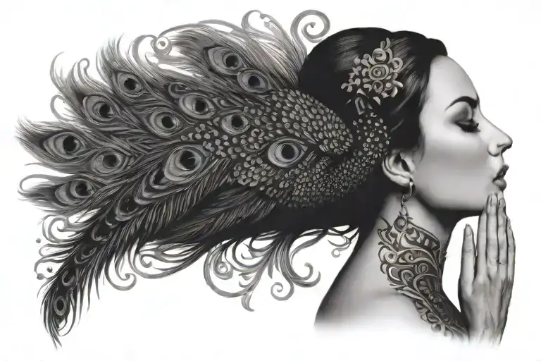 Elizabeth With Peacock