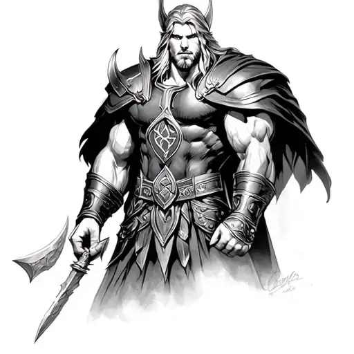 Classic Thor From Marvel Comics Esoteric Pagan Style