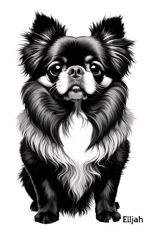 Pekingese Dog With Long Ears And Elijah Name