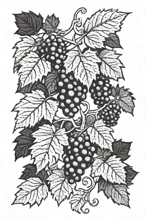 Grape Vine Line Work