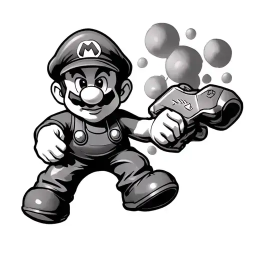 Background Mario Bro Integrated With The Design