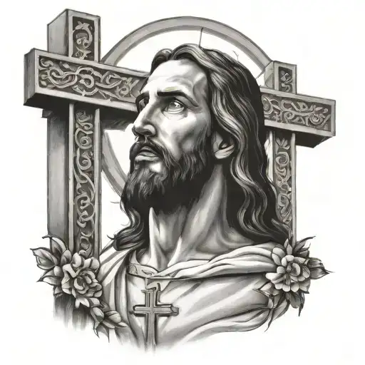 Jesus Christ With To Cruces