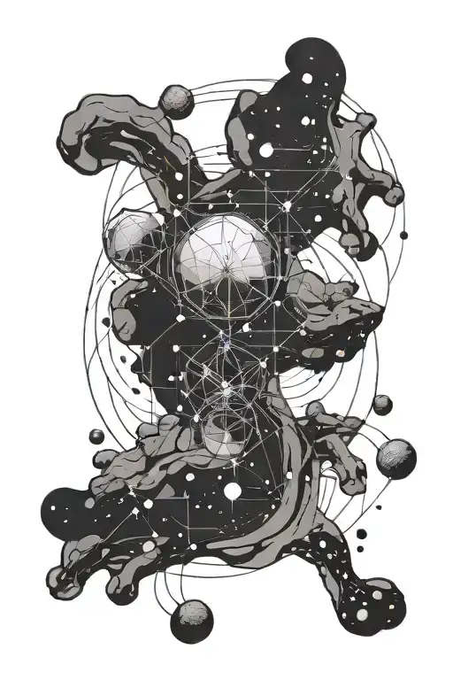 Lines Constellation Cancers And Gemini Sign