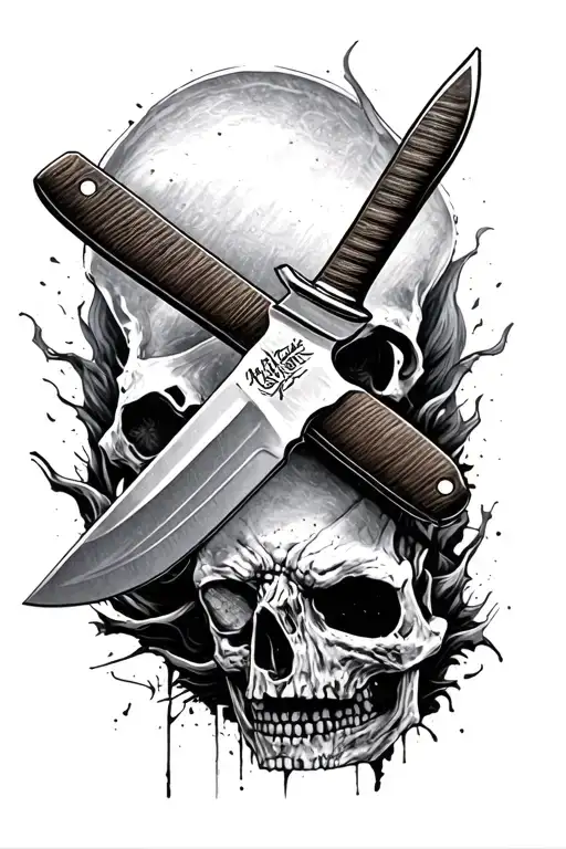 Knife Relating To The Walking Dead