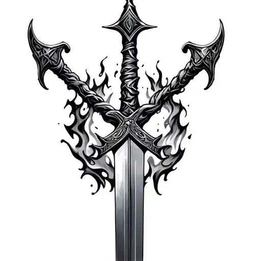 Jesus Iron Sword Intertwined Forged In Fire Coming