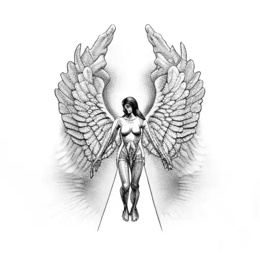 An Anatomically Correct Angel Performing Anesthesia On A Dinosaur