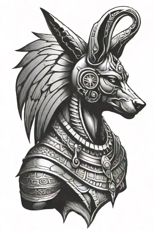 Anubis Egypcian God Dark Angel