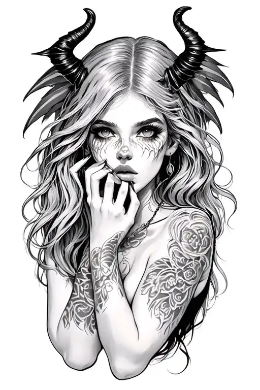 Naket Girl Doing Drug Addiction Demon