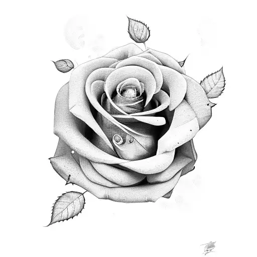 Female Body With Roses