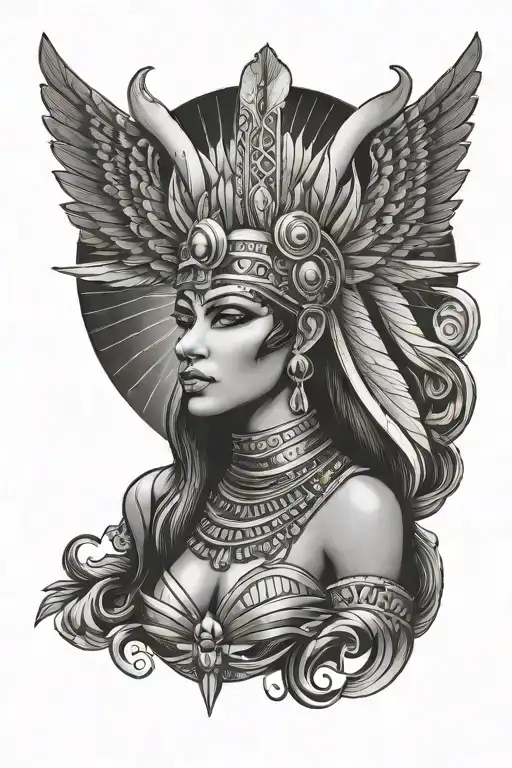 Egyptian Goddess And Cowboys