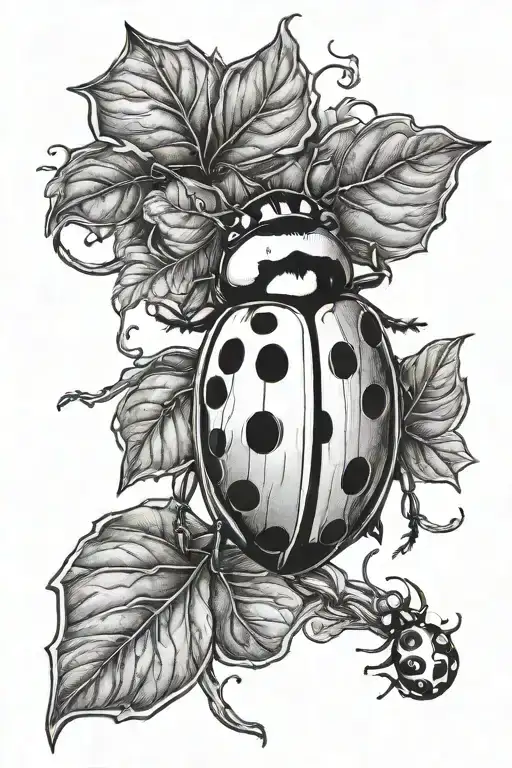 Ladybug On Vines Wrapping