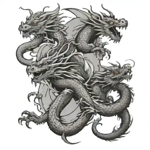 3 Dragons Flying Asian