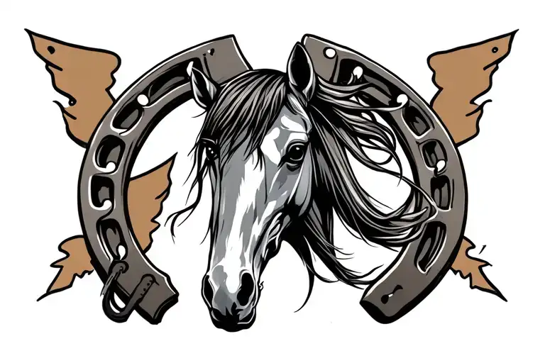 Western Outlaw Style Horseshoe