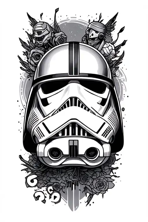 Star Wars Themed Tattoo Incorporating Elements