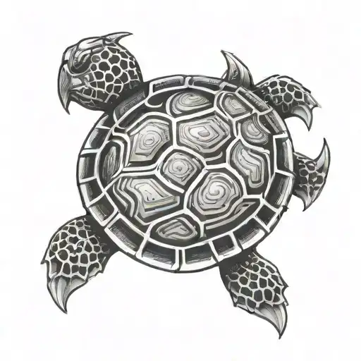 Turtle Shell As Maltese Cross