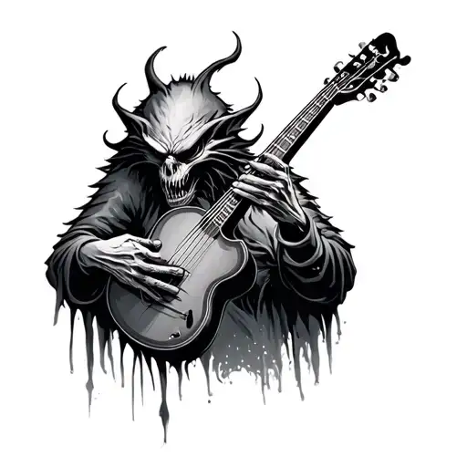 Evil Creature Playing Instrument
