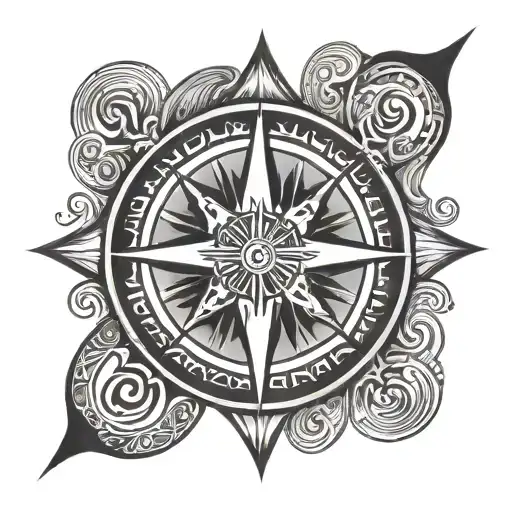 Polynesian Compass Symmetrical