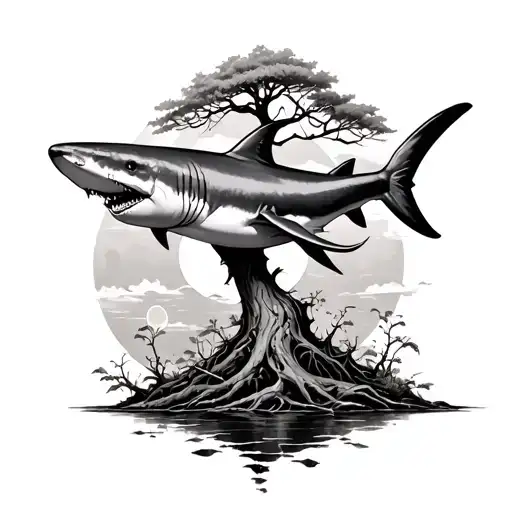 Shark And Poison Tree Growing